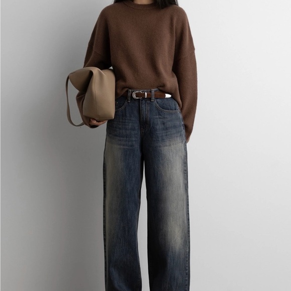 OAK + FORT Denim - OAK + FORT curve leg relaxed fit jeans